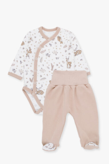 Kūdikių komplektas smėlio spalvos elniukai