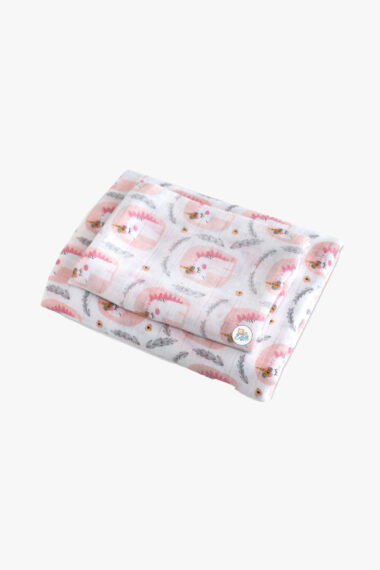 Bambukinė vystyklų dueto rinkinys „Vienaragis“