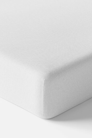 Prześcieradło jersey z gumką dla dzieci- białe