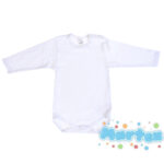 Body gładkie białe długi rękaw