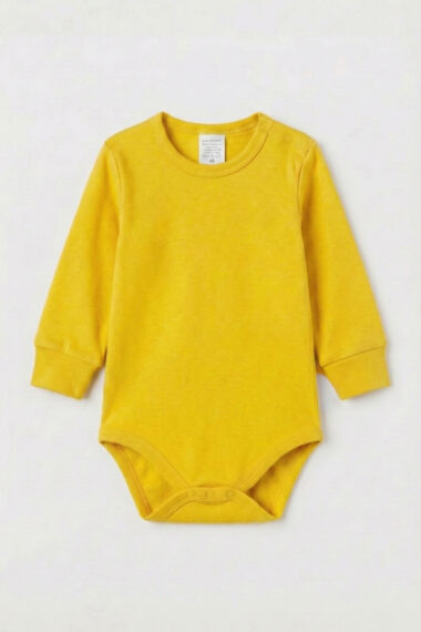 Body niemowlęce musztardowe