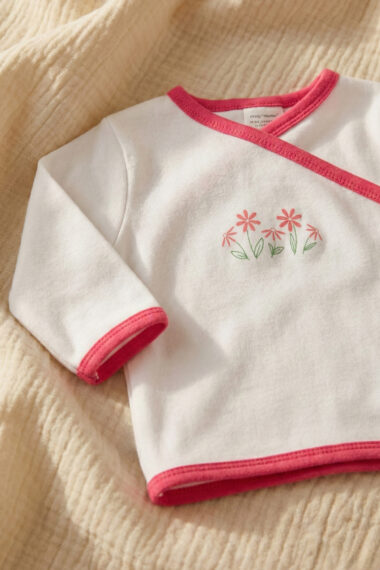 Koszulka niemowlęca kwiatki