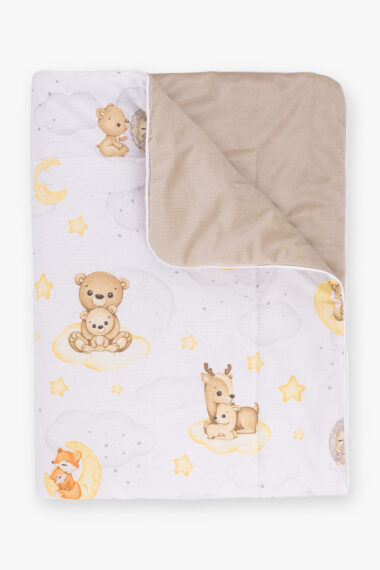 Kocyk niemowlęcy zwierzątka na księżycu