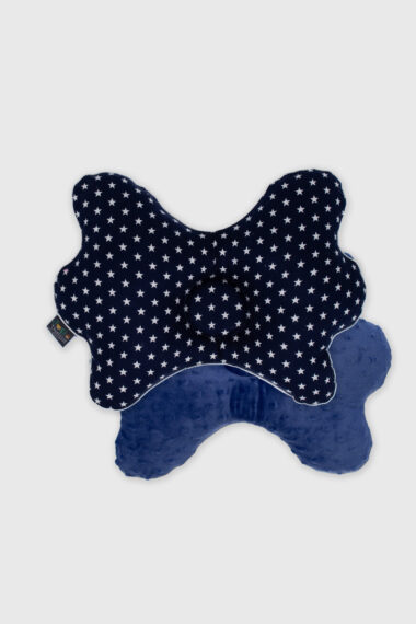 Poduszka niemowlęca korygująca granatowa w gwiazdki
