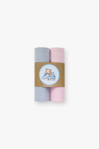 Pieluszki muślin kreszowany róż zest. 3