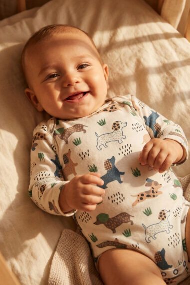 Body z długim rękawkiem Pieski