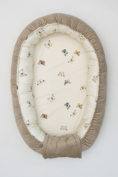 Dětský kokon Velvet Motýlci